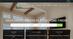 Desktop Screenshot of highlands-cashiershomefinder.com