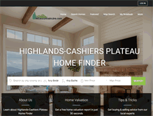 Tablet Screenshot of highlands-cashiershomefinder.com
